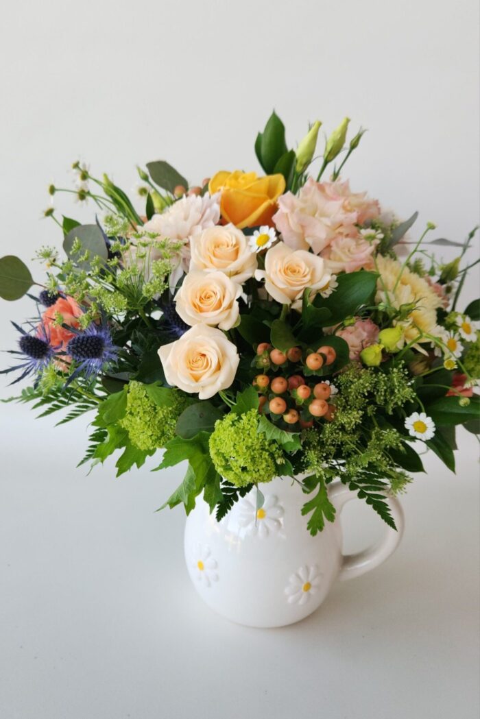 Darling Daisy Pitcher Arrangement
